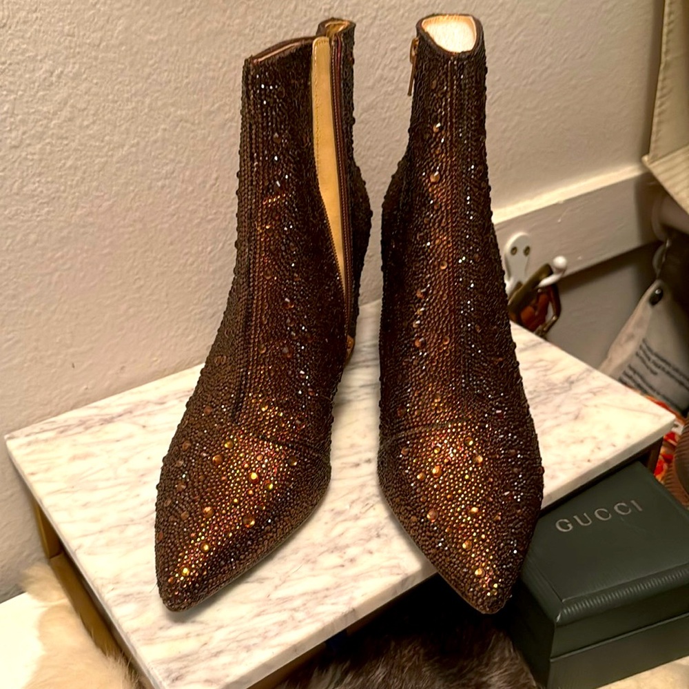 Betsey Johnson Crystal Booties